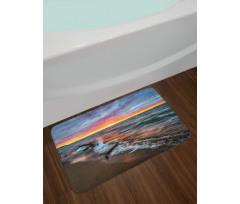 Sunset Horizon Lake Bath Mat