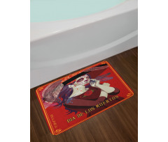 Dead Corpse Girl Bath Mat