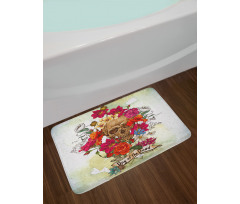 Dead Flowers Spain Bath Mat