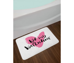 Heart Love Image Bath Mat