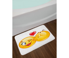 Romantic Flirty Love Mood Bath Mat