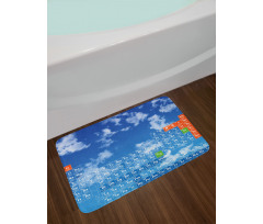 Clouds and Chemistry Bath Mat