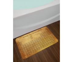 Vintage Chemistry Table Bath Mat