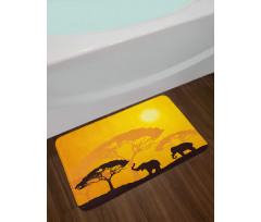 Abstract Wildlife Bath Mat