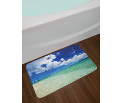 Island Sealife Wavy Sunny Bath Mat