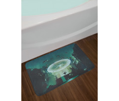 Dark Magic Fiction City Bath Mat