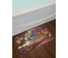 Painting Nature Pond Bath Mat