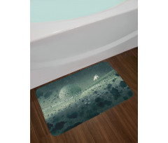 Moon Astronaut Bath Mat