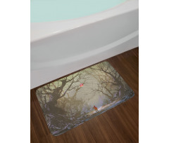 Tree Branch in Forest Bath Mat