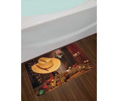 Farmhouse Christmas Bath Mat