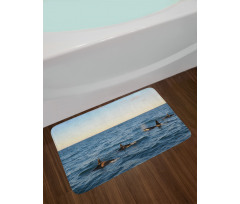 Whales in SeOcean Bath Mat