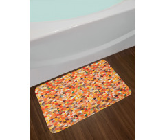 Abstract Vibrant Motif Bath Mat