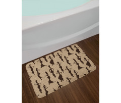 Woman Geometric Bath Mat