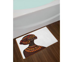 Exotic Totem Mask Bath Mat