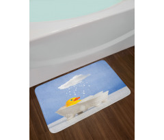 Duck Taking Bath Bath Mat