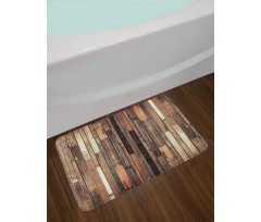 Old Floor Rustic Style Bath Mat