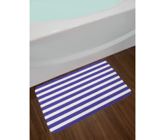 Navy Nautical Marine Bath Mat