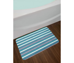 Turquoise Teal Pattern Bath Mat
