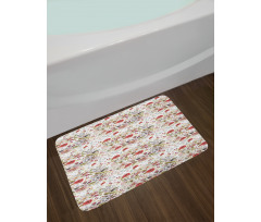Spring Watercolor Style Bath Mat