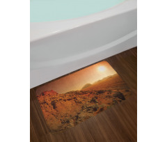 Space Clash Landscape Bath Mat