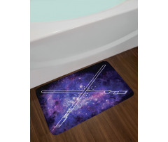 Outer Space Fantasy Bath Mat