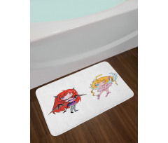 Japanese Fairytale Art Bath Mat