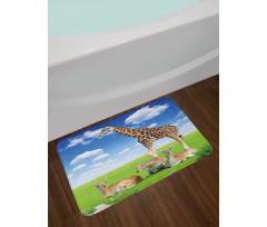 Zoo Animals Bath Mat