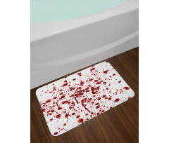 Splashes of Blood Scary Bath Mat