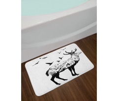 Mountain and Cottage Bath Mat