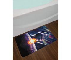 Planet Earth Stardust Bath Mat