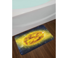Galaxy Space Panorama Bath Mat