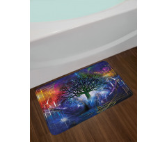 Leafless Tree Hippie Bath Mat