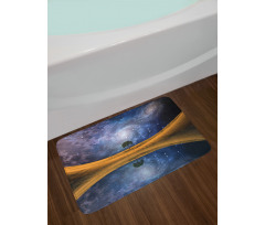 Galaxy with Star Meteors Bath Mat