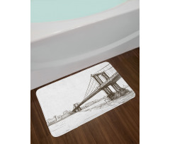 Urban Cityscape of NYC Bath Mat