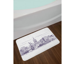 Sketchy NYC Island Bath Mat