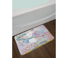 Greek Myth Seashell Bath Mat