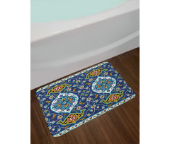 Oriental Tile Effects Bath Mat