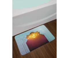 Arabic Signs and Stars Bath Mat