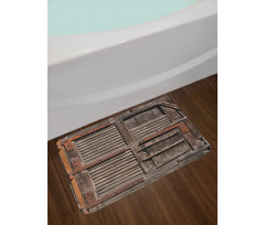 Wooden Italian Door Bath Mat