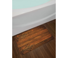 Gothic Style Ornaments Bath Mat