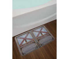 Wooden Window Plank Bath Mat