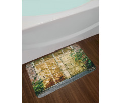 Rustic Brick House Bath Mat