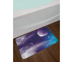 Starry Night Sky Scenery Bath Mat