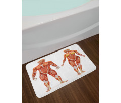 Male Human Body Bath Mat
