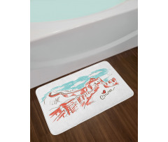 Sketch Chinese Bath Mat