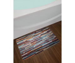 Abstract Colored Stones Bath Mat