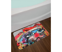 Grafitti Sketchy Paint Bath Mat