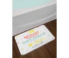 Positive Words Bath Mat