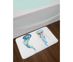 Jellyfish Exotic Sea Bath Mat