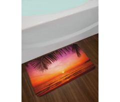 Coconut Palm Tree Leaf Bath Mat